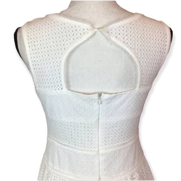 Altar'd State White Eyelet Dress Fit and Flare Size Medium - Picture 7 of 8